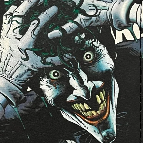 Batman Joker Pleather Wallet Bruce Wayne Penguin Jim Gordon Cat Woman DC Comic - Picture 2 of 8